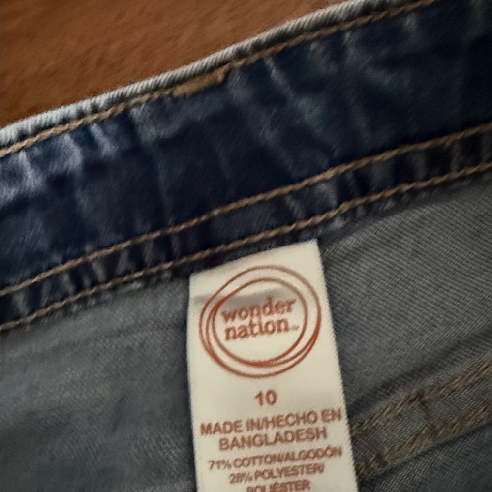Wonder Nation girls stretch jean shorts - Picture 3 of 6